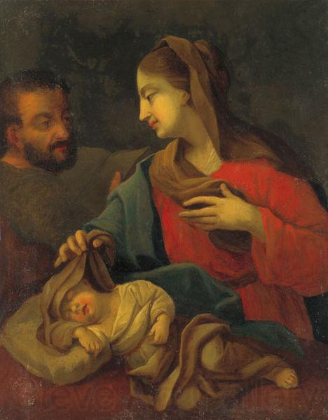 Josephus Laurentius Dyckmans Holy Family with sleeping Jesus Spain oil painting art